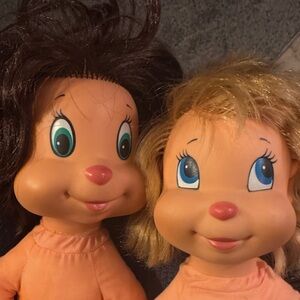 Vintage 1984 Chipette dolls